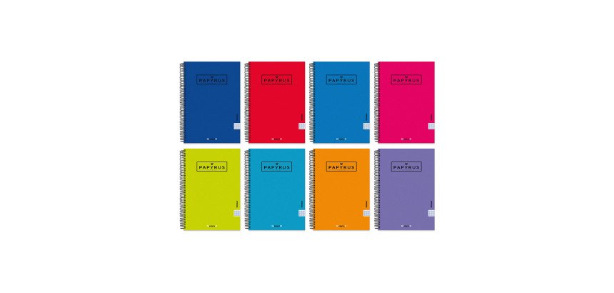 Cuaderno Tapa Extra-dura Folio 4x4 Papyrus 04 - 80 Hojas 90 g