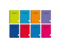 Cuaderno Tapa Polipropileno Folio Liso Papyrus 08 - 80 Hojas 90 g