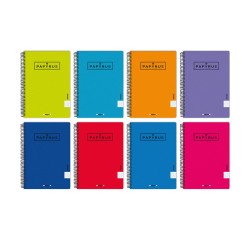 Cuaderno Tapa Polipropileno Folio 4x4 Papyrus 08 - 80 Hojas 90 g