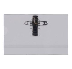 Abzeichen mit Clip und Nadel 54 x 90 mm - Schachtel mit 50