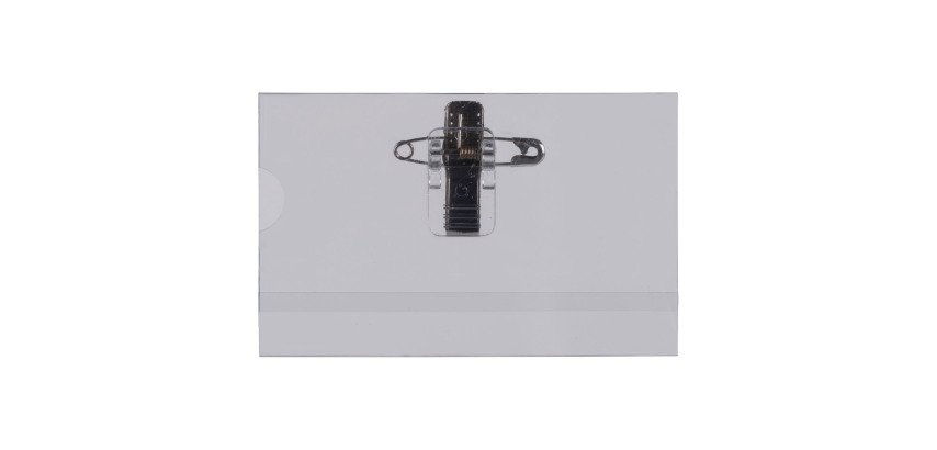 Abzeichen mit Clip und Nadel 54 x 90 mm - Schachtel mit 50