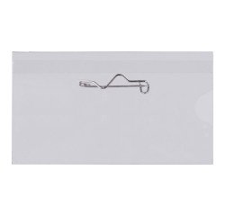 Badge à épingle 54 x 90 mm - Boîte de 50