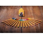 Stylo feutre Stabilo point 88 à capuchon pointe 0,4 mm - écriture extra-fine - Pochette de 15