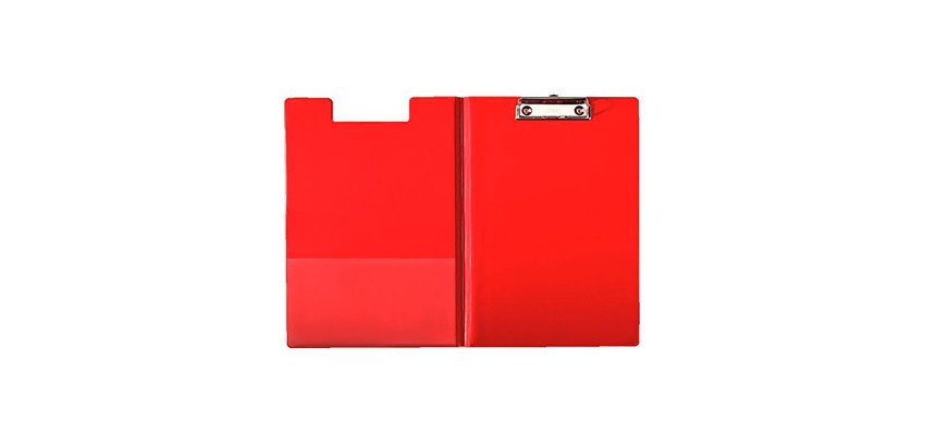 Porte-bloc à pince avec rabat Esselte A4 24,2 x 34,9 cm - Rouge