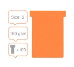 Fiche T indice 3 / 92 mm orange