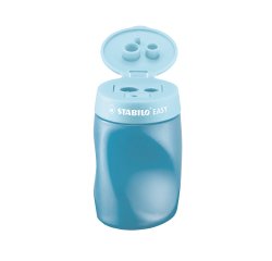 Taille-crayons gaucher à réserve EasySharpener 3 usages Stabilo bleu
