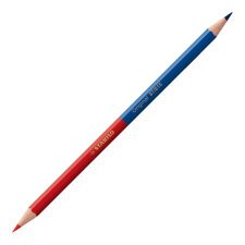 Crayon de couleur bicolore Stabilo Original rouge/bleu