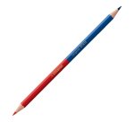 Crayon de couleur bicolore Stabilo Original rouge/bleu