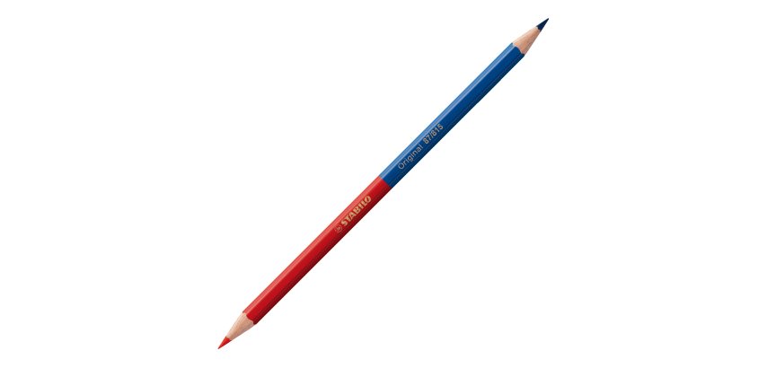 Buntstift zweifarbig Stabilo Original rot/blau