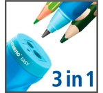 Taille-crayons droitier à réserve EasySharpener 3 usages Stabilo