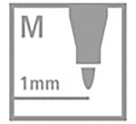 Marqueur permanent Stabilo OHPen pointe 1 mm