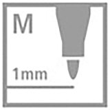 Permanent marker Stabilo OHPen point 1 mm - blue