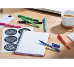 Stylo feutre Stabilo Sensor F pointe extra-fine couleurs assorties - Pochette de 4