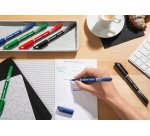 Stylo feutre Stabilo Sensor F pointe extra-fine couleurs assorties - Pochette de 4