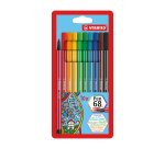 Feutre Stabilo Pen 68 assortis - Etui de 10