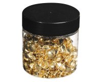 Exacompta Value Box of Brass Drawing Pins - Brass