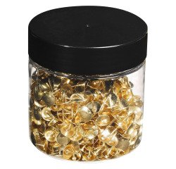 Doos met 750 duimspijkers - punthoogte 9mm - 11mm diameter - Messing