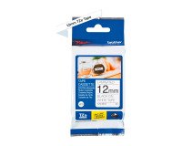 Cinta laminada negro sobre blanco TZE 231s de 12mm de Brother