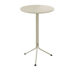 Tavolo alto tondo Tampa avorio