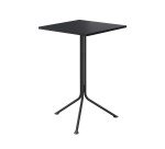 Tavolo alto con piano quadro Tampa colore nero