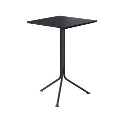 Tavolo alto con piano quadro Tampa colore nero