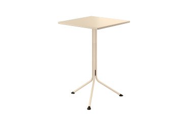 Tavolo alto piano quadro Tampa colore avorio