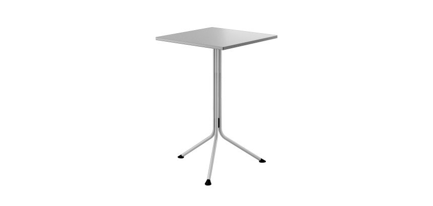 Tavolo alto piano quadro Tampa colore grigio