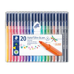 De_rotulador staedtler triplus color 323 estuche de 20 unidades colores surtidos