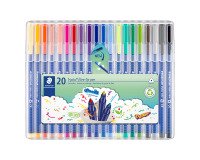 Feutre de coloriage Triplus Color Staedtler couleurs assorties - Étui de 20