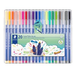 Feutre de coloriage Triplus Color Staedtler couleurs assorties - Étui de 20