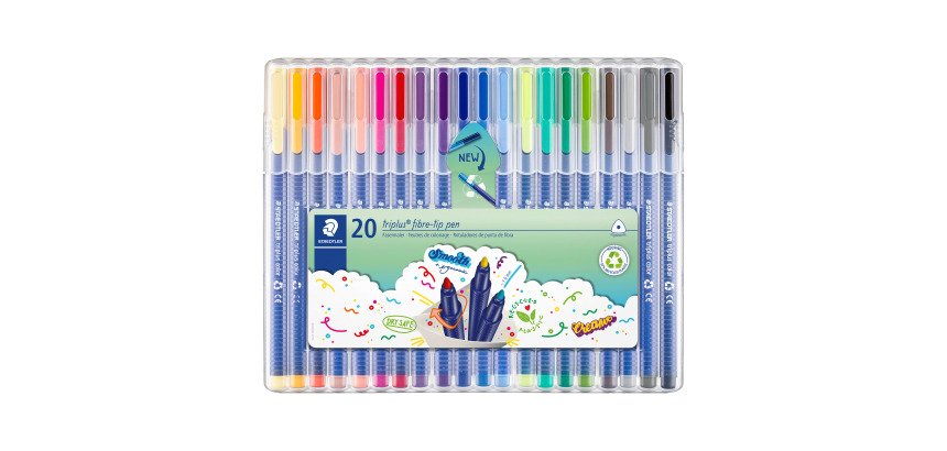 Feutre de coloriage Triplus Color Staedtler couleurs assorties - Étui de 20
