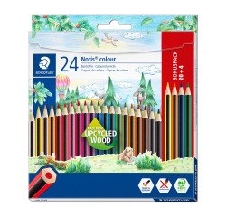 Pack de 20 crayons de couleur Staedlter Noris Colour 185 + 4 offerts