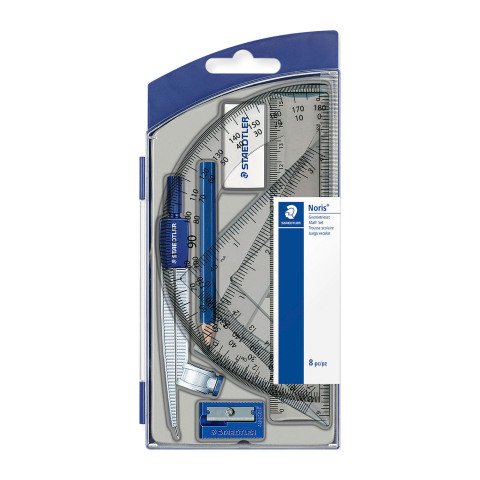 Compás escolar Noris Staedtler, 8 piezas