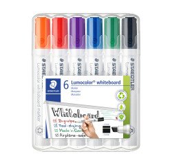 Whiteboardmarker 351B Lumocolor, etui met 6 markers