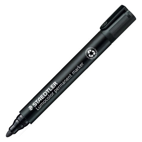 Marqueur permanent rechargeable Staedtler Lumocolor 352 pointe ogive 2 mm noir