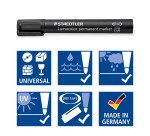 Rotulador permanente recargable Staedtler Lumocolor 350 punta biselada de 2 a 5 mm colores surtidos - Paquete de 8