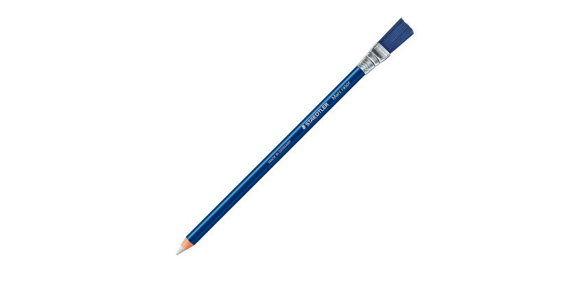 Potloodgom met penseelpunt