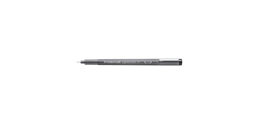 Stylo feutre Staedtler Pigment Liner 308 noir permanent pointe 0,1 mm - écriture extra-fine