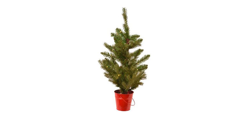 Christmas mini tree with lights - Allison - Height 45 cm