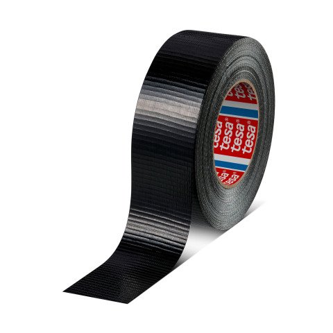 Cinta adhesiva de tela Tesa 4662, 48 mm x 50 m negro