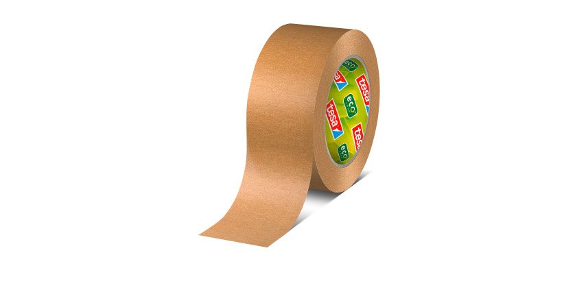 Ruban adhésif d'emballage papier, résistant, ecoLogo Tesa, 50 mm x 50 m