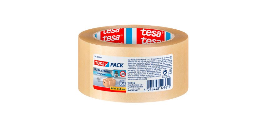 Verpakkingstape tesapack® Ultra Strong 50mmx66m transparant