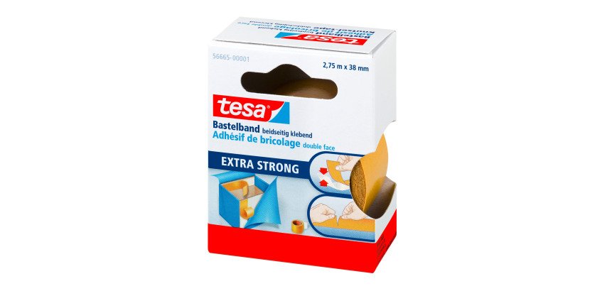 Dubbelzijdige knutseltape tesa® 2,75mx38mm transparant