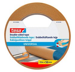 Cinta adhesiva de doble cara Tesa Universal - 50 mm x 25 m