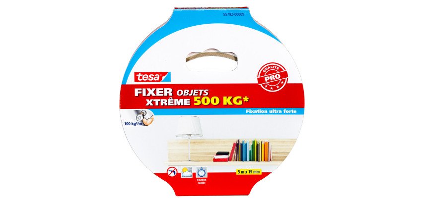 Ruban adhésif double face de montage Tesa Powerbond Ultra Strong 19 mm x 5 m