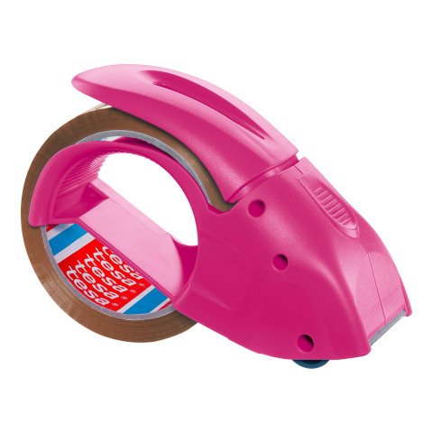 Portarrollos para cinta de embalar Tesa Pack'n'Go® rosa
