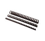 Baguette reliure à anneaux plastique 14 mm Fellowes - Boite de 100