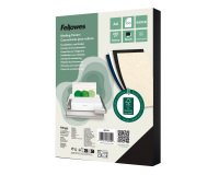 Couverture de reliure Fellowes Delta grain cuir 250 g A4 noir - Boîte de 100