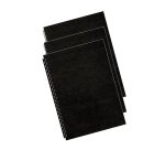 Couverture de reliure Fellowes Delta grain cuir 250 g A4 noir - Boîte de 25