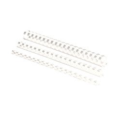 Canutillos de plástico 14 mm Ø Fellowes blanco - caja de 100